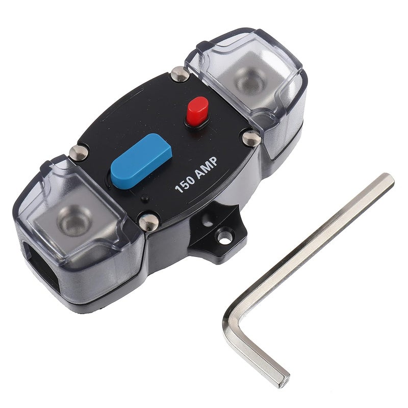 EPLZON 150A 12-48 Volt DC Self Recovery Circuit Breaker with Manual Reset Button for Automotive Rv Marine Boat (150Amp) - Image 1